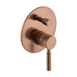 Cutout image of Vado Individual Origins Brushed Bronze Manual Two-Way Shower Valve